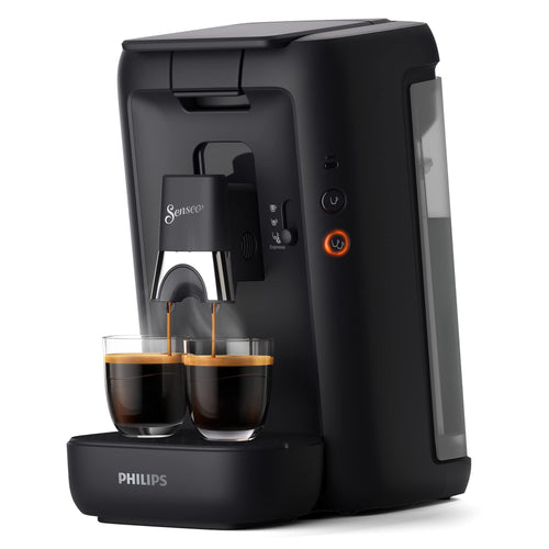 SENSEO Maestro Machine à Café à Dosettes, Réservoir 1,2 L, Intense Plus, Fonction Mémo, Noir – CSA260/61
