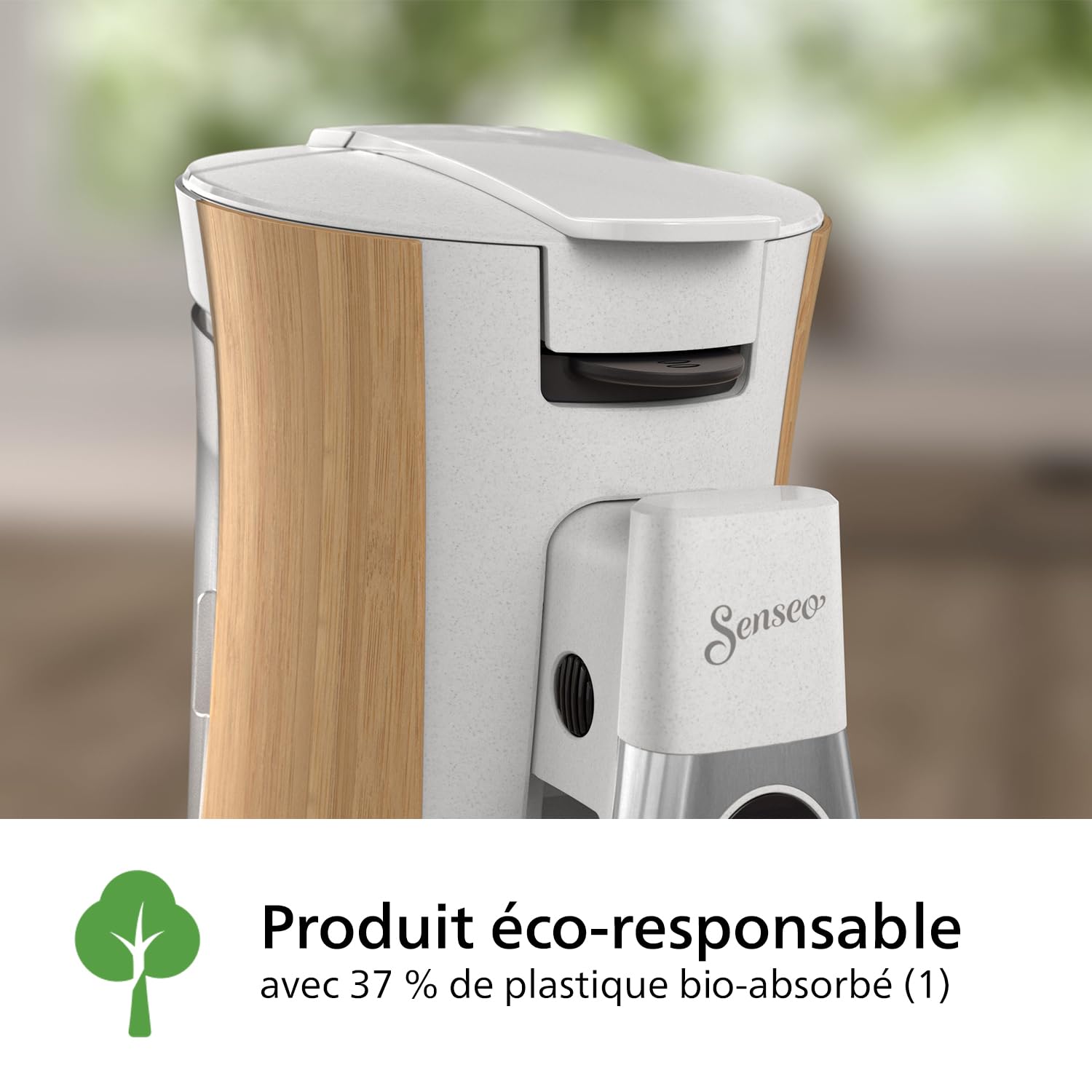 SENSEO Select Machine à Café à Dosettes, Intensity Plus, Fonction Mémo, Crema Plus, Blanc Soie – CSA240/06