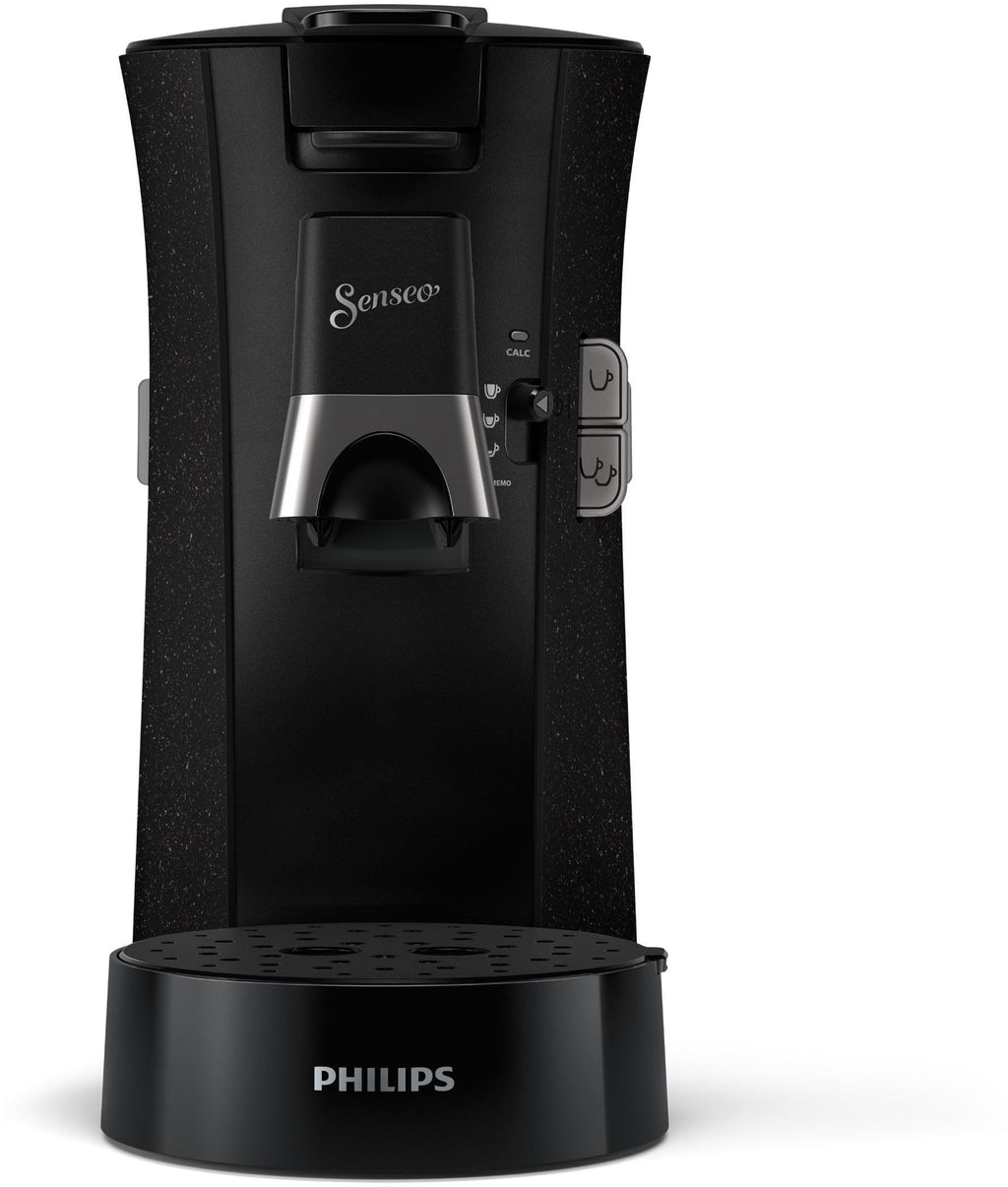 SENSEO Select Eco Machine à Café à Dosettes, Intensity Plus, Crema Plus, Fonction Mémo, Noir – CSA240/21