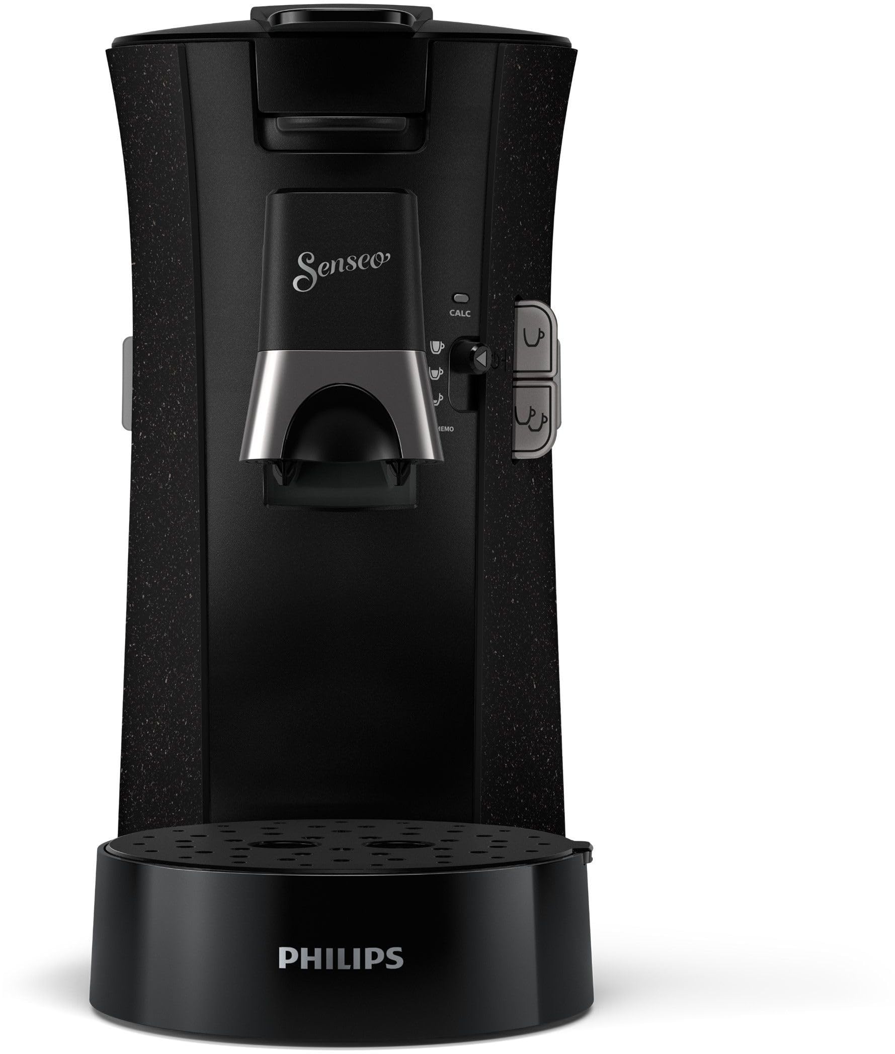 SENSEO Select Eco Machine à Café à Dosettes, Intensity Plus, Crema Plus, Fonction Mémo, Noir – CSA240/21