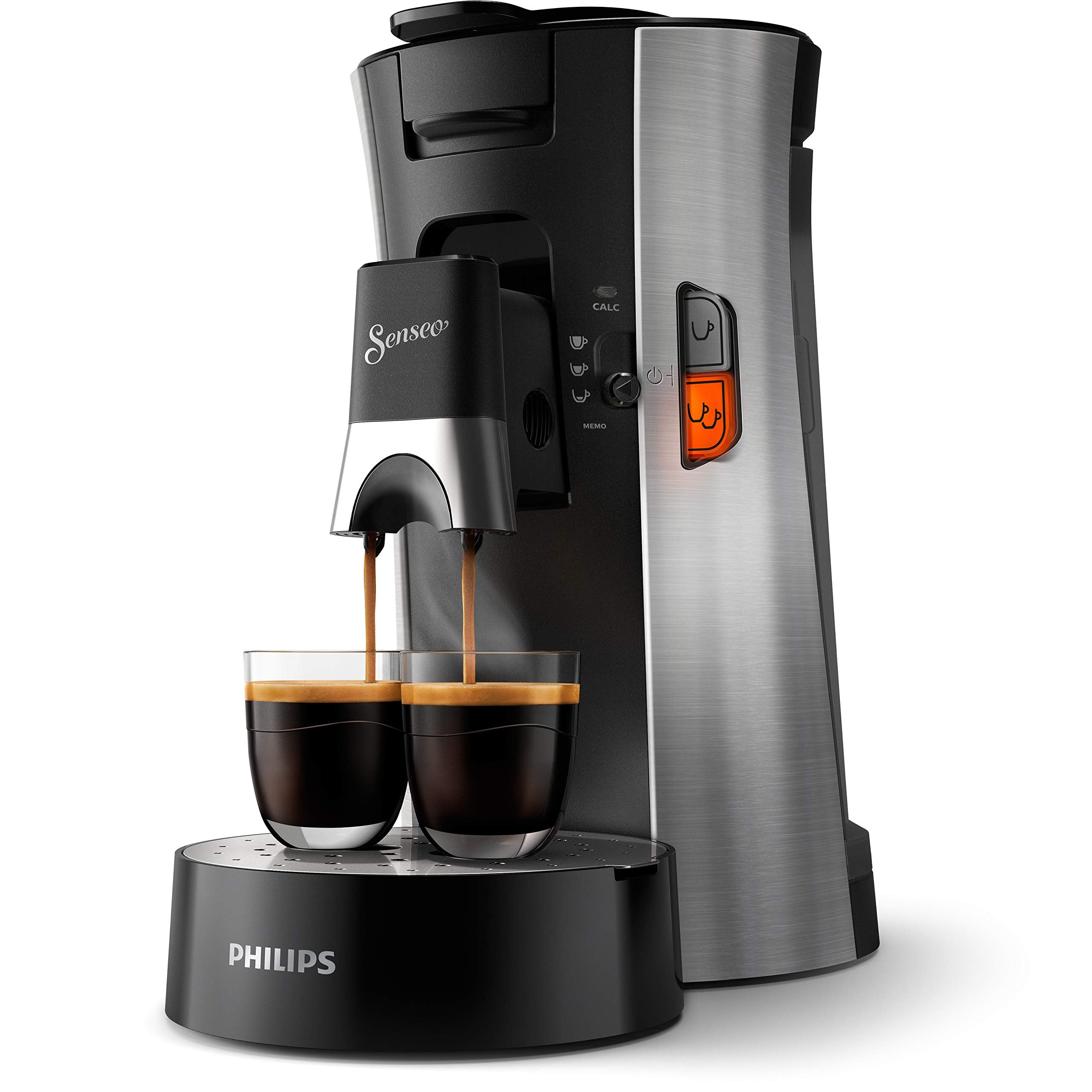 SENSEO Select Machine à Café à Dosettes, Intensity Plus, Crema Plus, Fonction Mémo, Sauge – CSA250/11